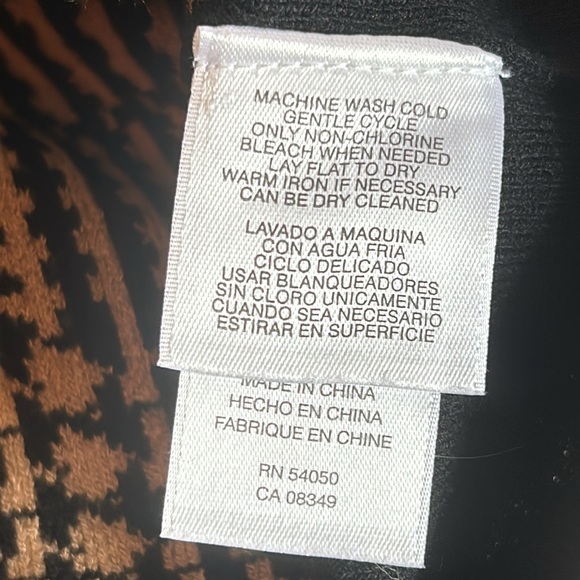 Jones New York Collection Houndstooth Button-Up Women's Caplet Sweater Size 3X - Picture 9 of 10